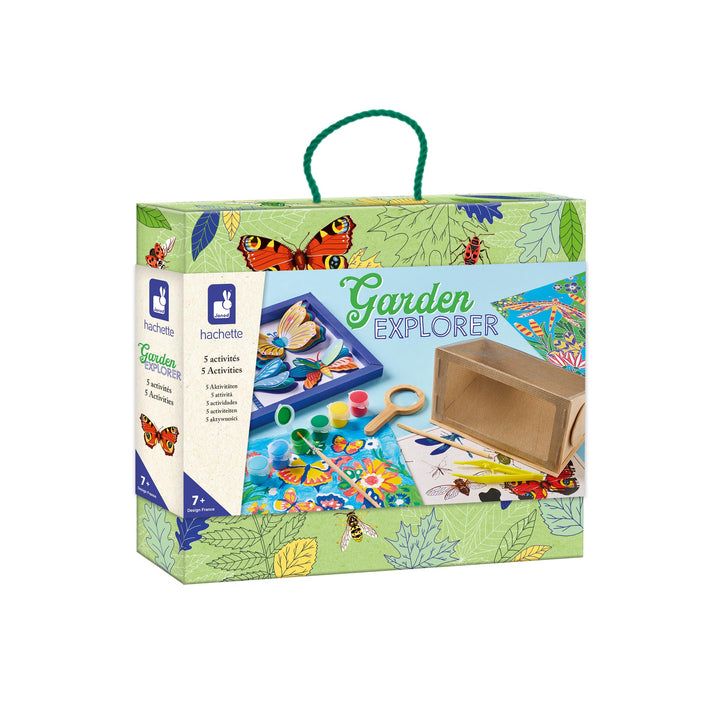 Janod - Garden Explorer - Entdecker-Koffer - Kreativset - 6 Verschiedene Aktivitäten - Basteln für K