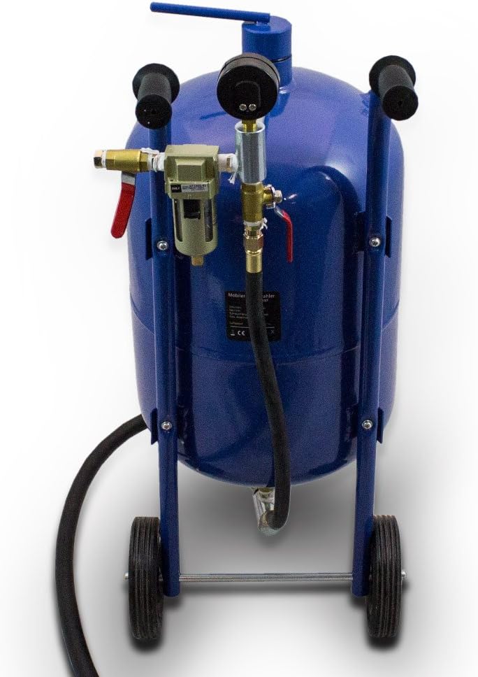 BITUXX® mobiles Sandstrahlgerät 38L portabler Sandstrahler Hochdruck Sandstrahlanlage Strahlgerät Sa