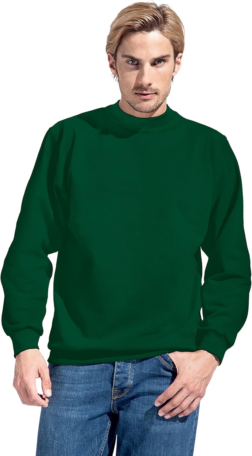 Premium Sweatshirt Plus Size Herren, Waldgrün, XXXL
