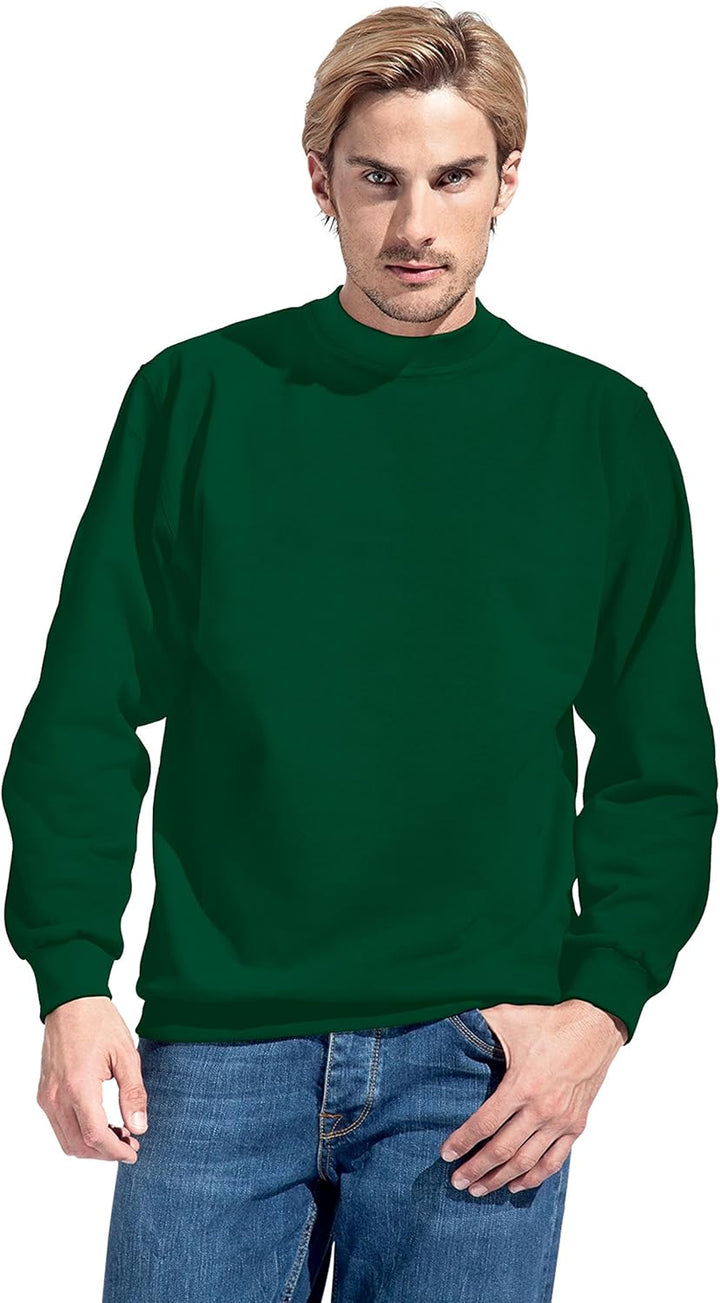 Premium Sweatshirt Plus Size Herren, Waldgrün, XXXL