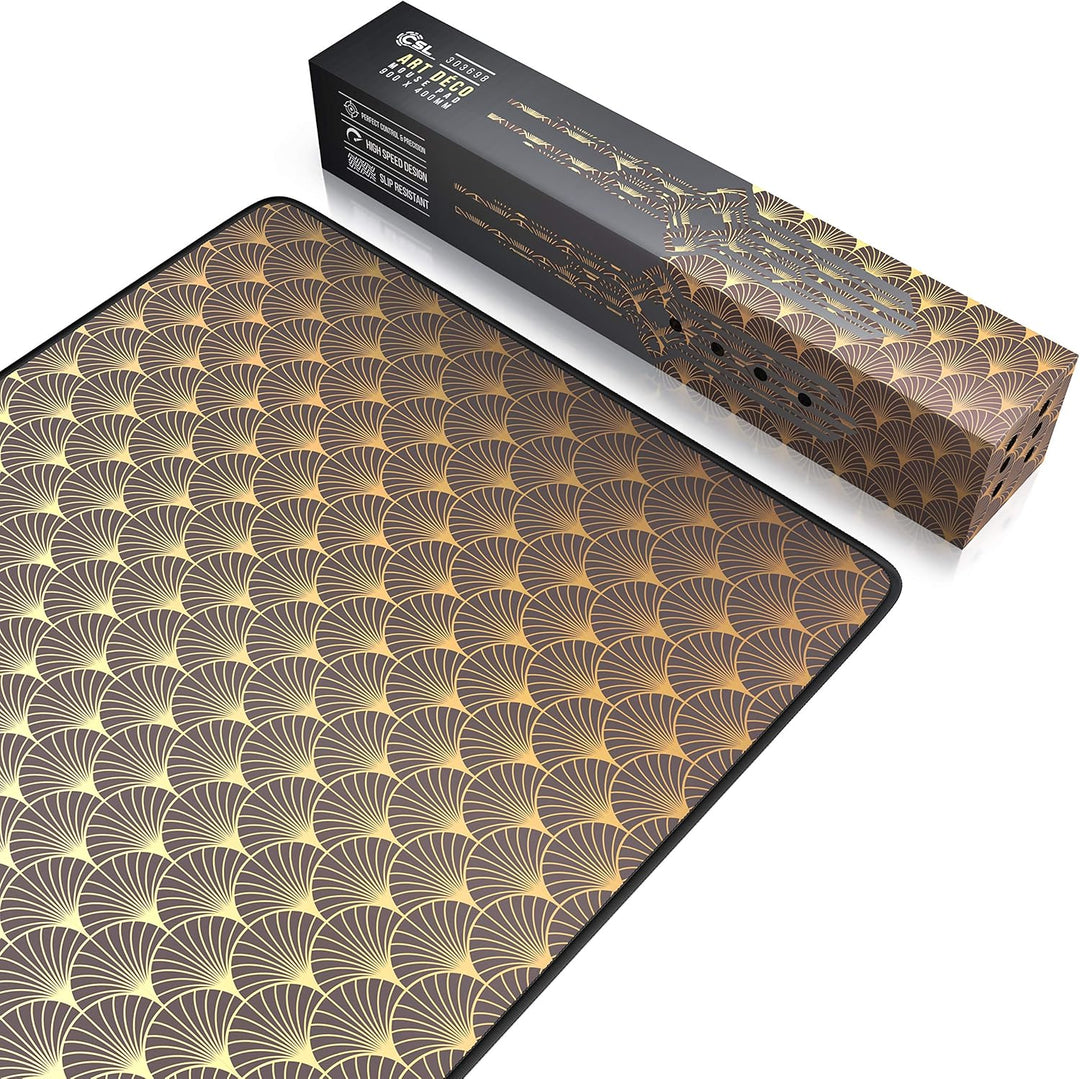 CSL - XXL Mauspad Gaming 900x400 mm - XXL Mousepad gross mit Motiv - Tischunterlage Large Size - ver
