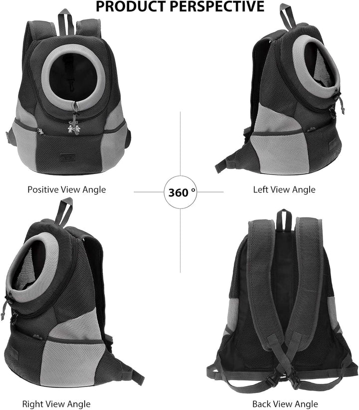 Pet Dog Carrier Backpack,Hunderucksack,Puppy Dog Travel Carrier Front Pack for Small Medium Dogs Cat