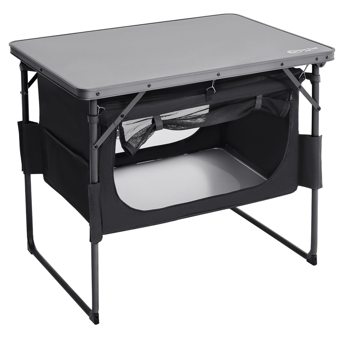 Portal Campingtisch Faltbar mit Stauraum Klapptisch klappbar Esstisch Mini Gartentisch Ultraleicht f