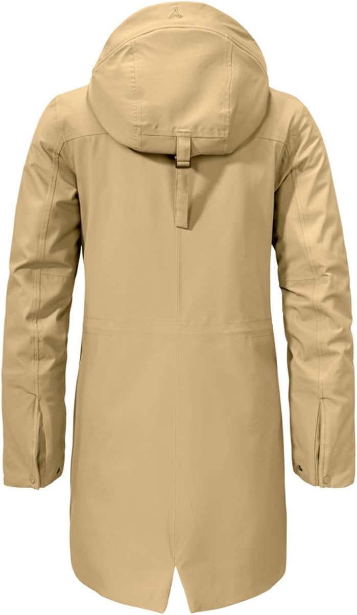Schöffel Damen Ins. Parka Rotterdam L Mantel, Sand Drift, 36