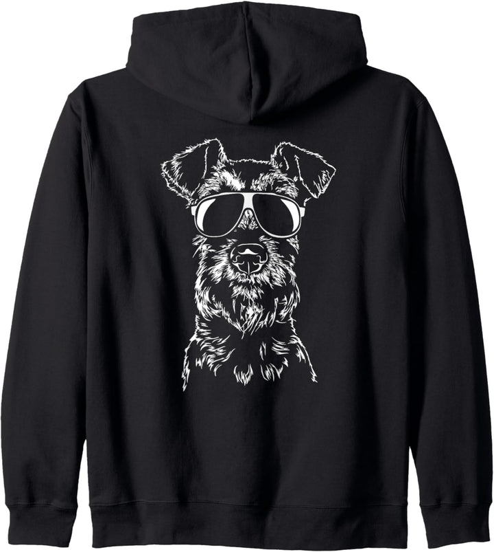 Lustiger Irish Terrier cool Sonnenbrille Jagdhund Hund Hunde Kapuzenjacke