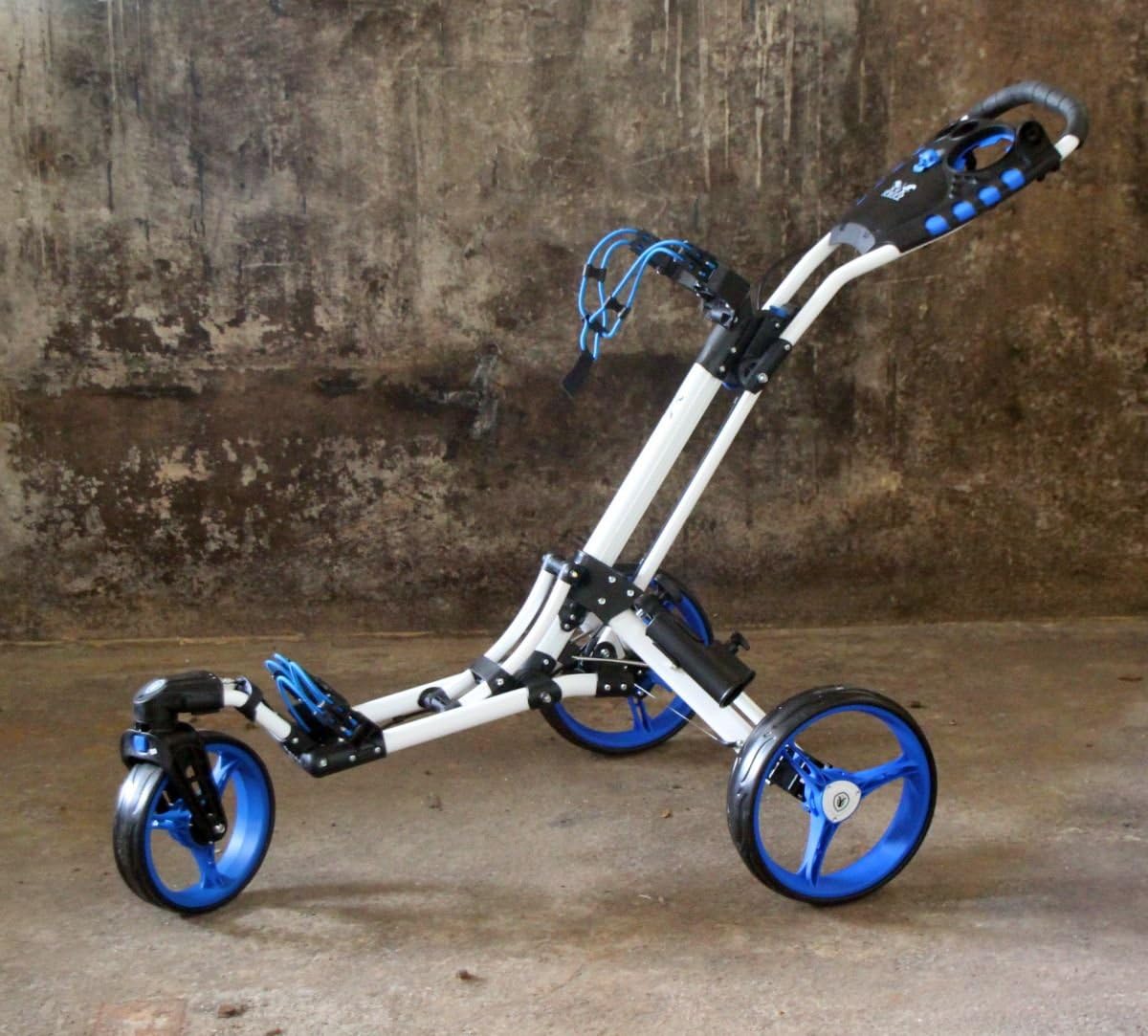 KVV Mini-Pro Golfwagen - Verstellbar & 360° Drehbares Vorderrad