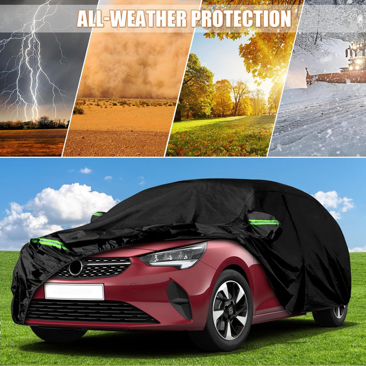 Autoabdeckung Outdoor Auto Abdeckplane Wasserdicht Ersatz für 2006-2023 Opel Corsa D/E/F Hatchback,