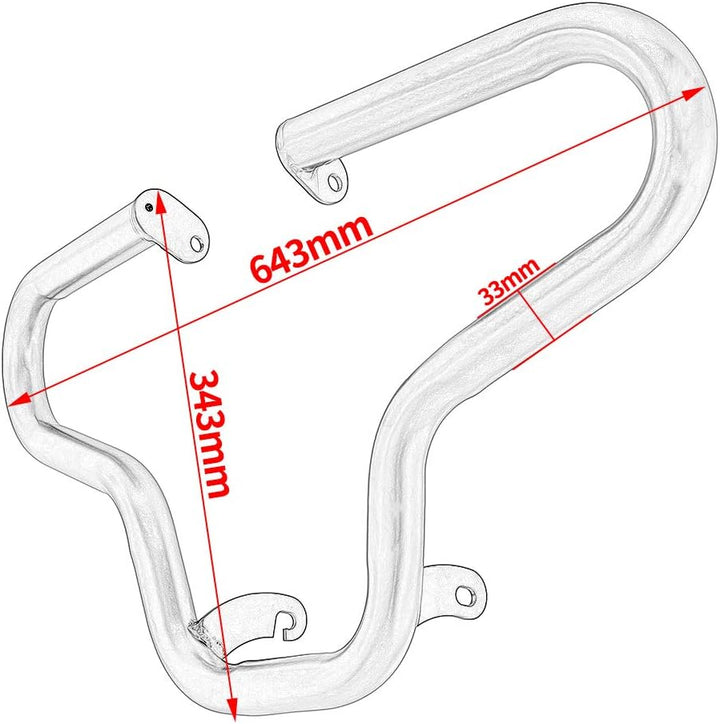 Motorrad Stahl Autobahn Motorschutz Stossstange Crash Cage Bars Rahmen Fallschutz für 19-22 Benelli