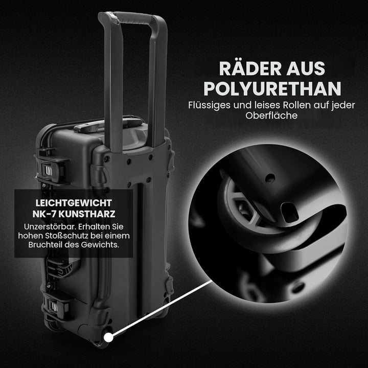 Nanuk 935 Wasserdichter Hartschalenkoffer Mit Rädern und Anpassbarer Schaum - Schwarz