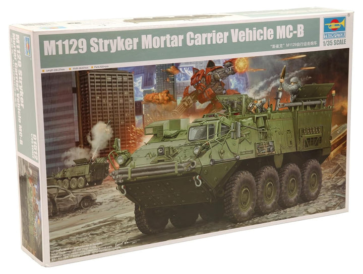 Trumpeter 1512 Modellbausatz M1129 Stryker Mortar Carrier w. 120mm