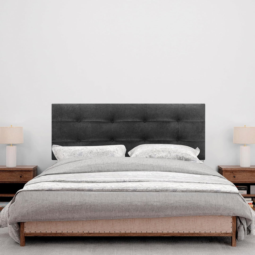 DHOME Kopfteil, gepolstertes Bett Kopfteil 8cm dick. Gepolstertes Kopfteil ACUALINE Stoff und Kunstl