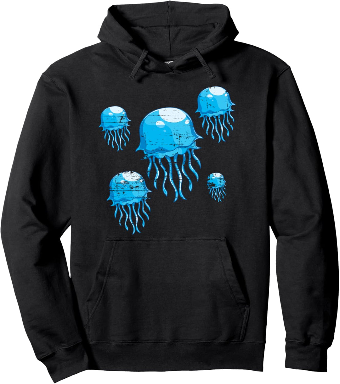 Meeresbewohner Ozean Tier Geschenk Qualle Pullover Hoodie
