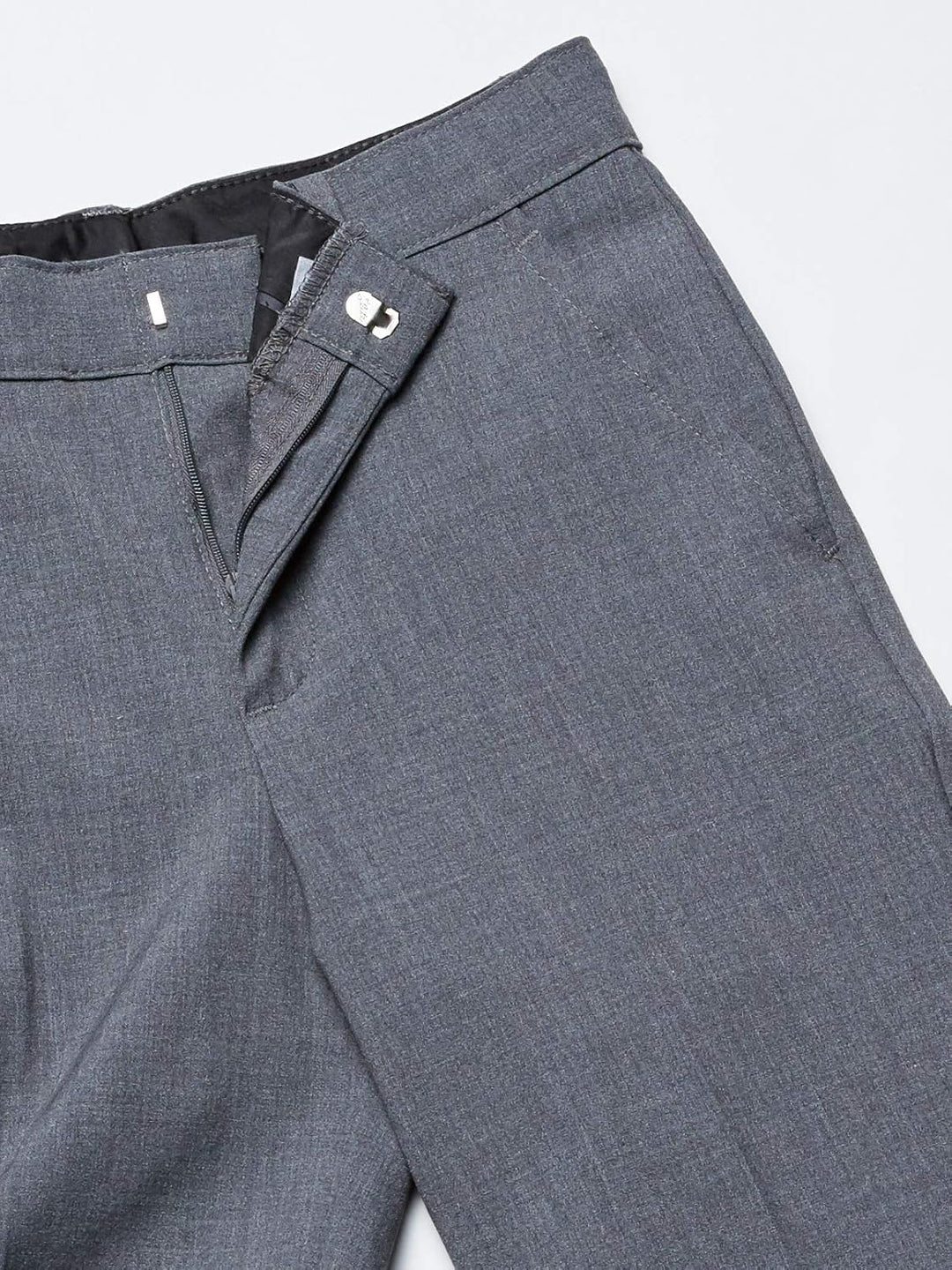 Van Heusen Flex-Stretch-Hose für Jungen, Flache Vorderseite 8 Husky Oxford-grau, 8 Husky Oxford-grau