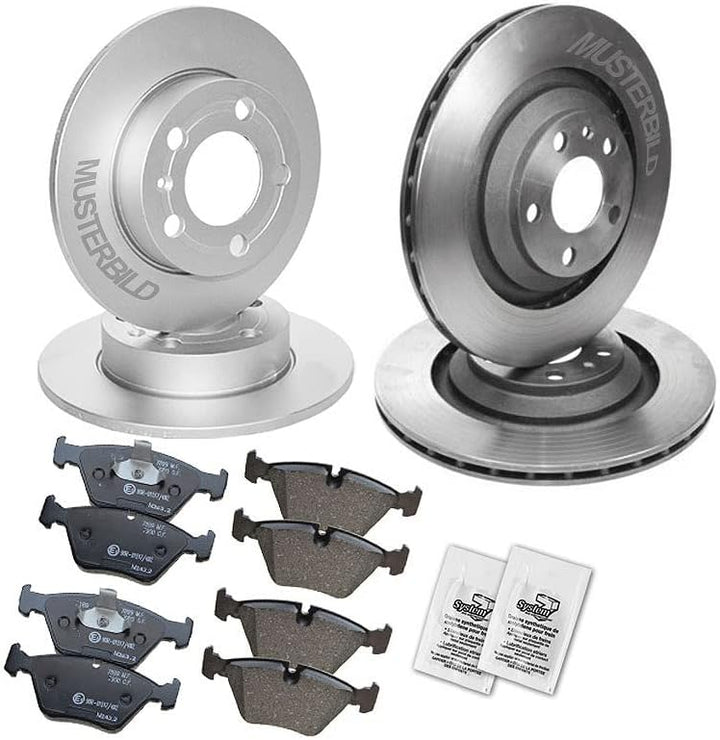 Bremsenset inkl. Bremsscheiben Vorne Ø 294 mm + Hinten Ø 262 mm + Bremsbeläge Vorne und Hinten, Pass