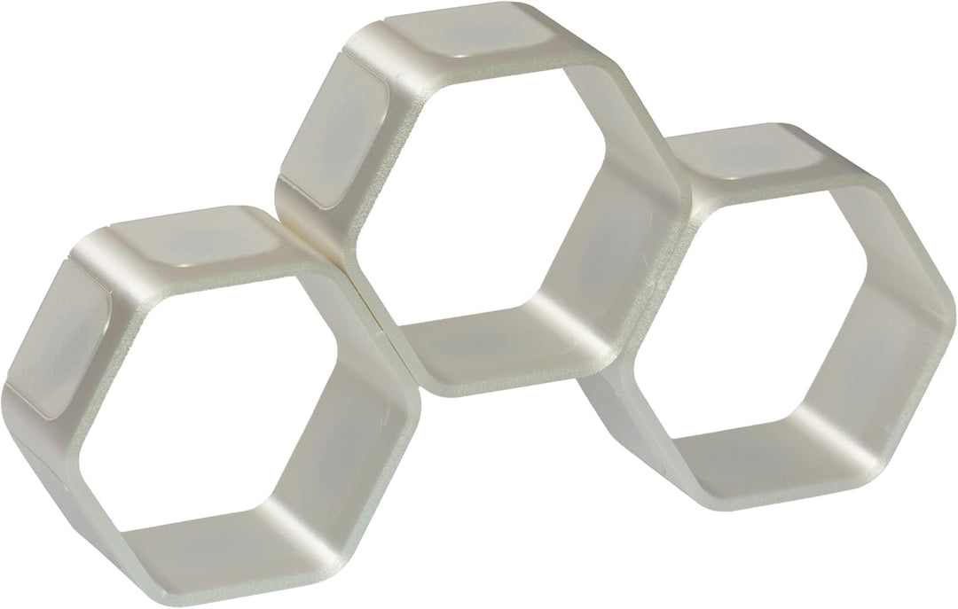 Regal für Hörfiguren (z.B. Tonie Figuren) - 3D Druck - Modulares Design (weiss, Premium) Weiss Premi