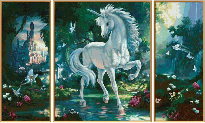 Schipper 609260866 Malen nach Zahlen - Einhorn im Zauberwald - Bilder malen für Erwachsene, inklusiv