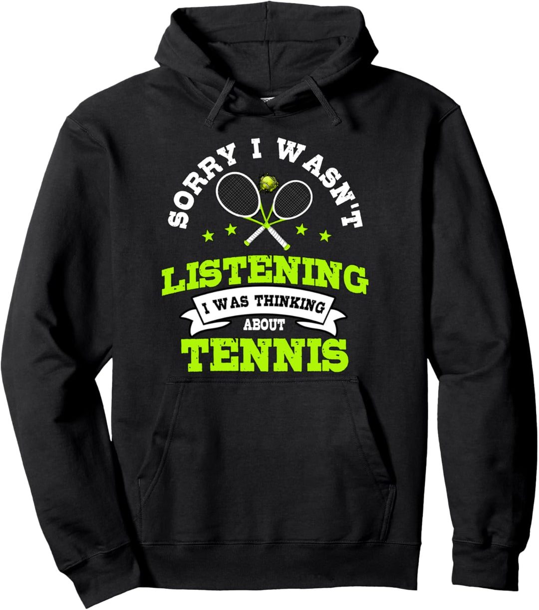 Ich denke an Tennis Trainer Spieler Geschenk Tennis Pullover Hoodie