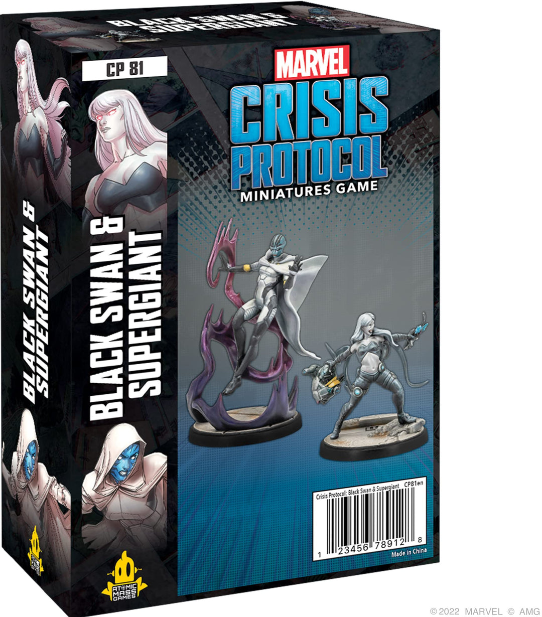 Atomic Mass Games | Black Swan & Super Giant: Marvel Crisis Protocol | Miniaturspiel | Alter 14+ | 2