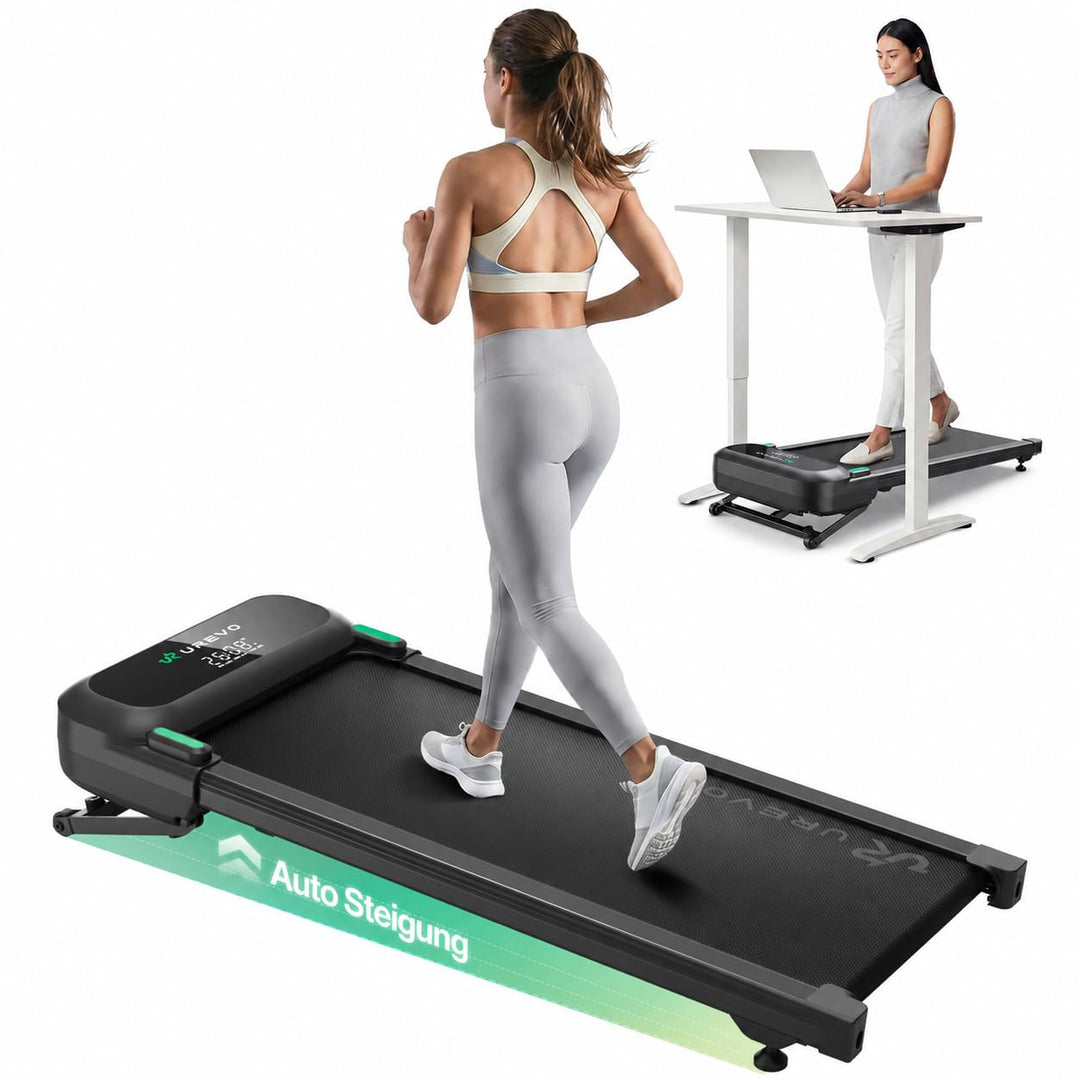 UREVO Smart Walking Pad – Premium Laufband fürs Homeoffice, extra grosse Lauffläche, leiser Motor, A