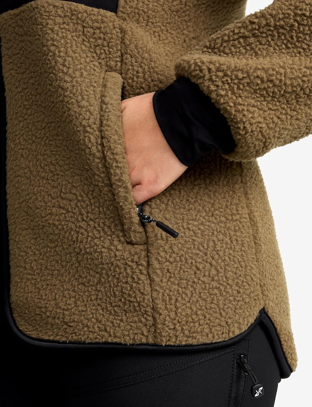 RevolutionRace Sherpa Hoodie für Damen, Outdoor Fleecejacken perfekt für Wanderungen und Outdoor-Abe