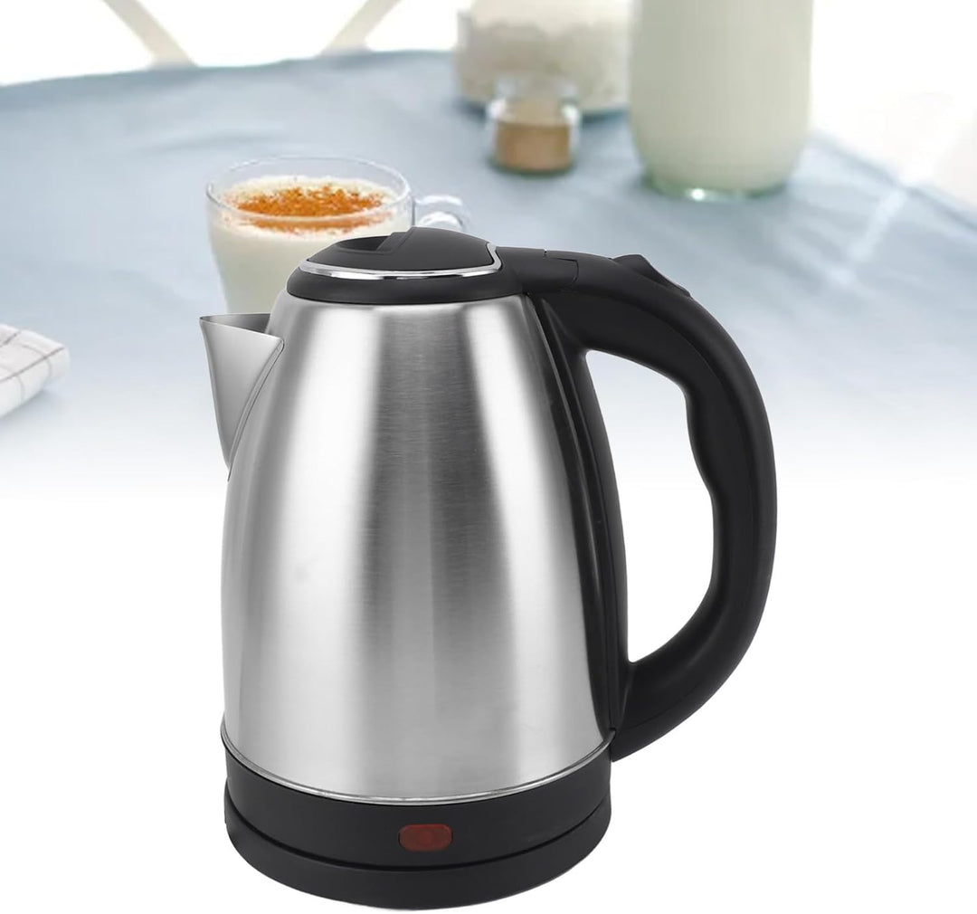 2L Wasserkocher 1000W, Edelstahl Schnellwasserkocher Tee Kaffee mit Automatischer Abschaltautomatik