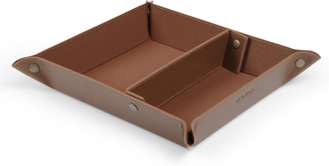 Londo Leder Taschenleerer - Vide Poche - Ledertablett Organizer, Praktische Aufbewahrungsbox - für G