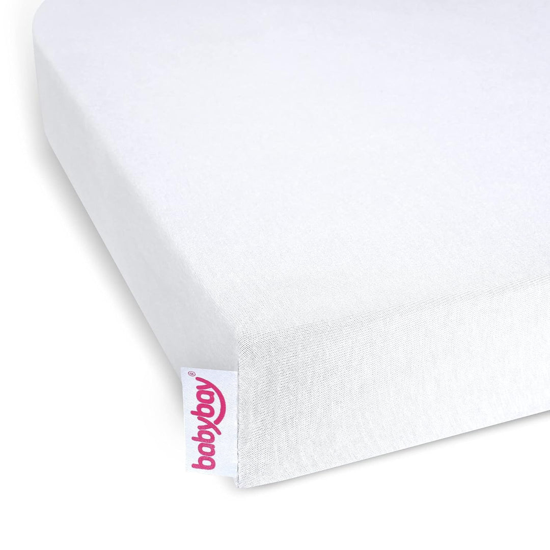babybay Jersey Spannbetttuch Deluxe Doppelpack passend für die Modelle Maxi &amp; Rollensatz Parkett/Rol