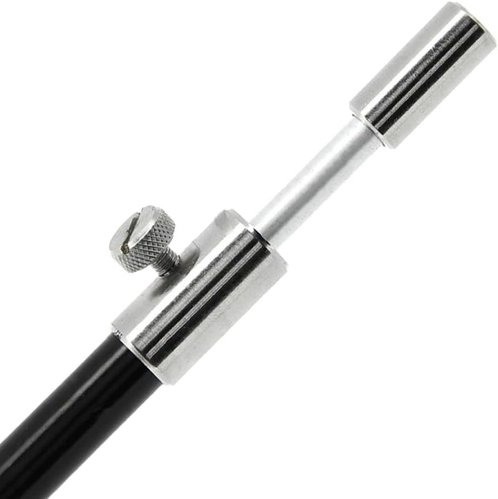 Rutenhalter Set - 2 Teleskop Bank-Sticks 50-90 cm, 2 Buzzer-Bars für 3 Ruten, 3 Edelstahl Rutenhalte
