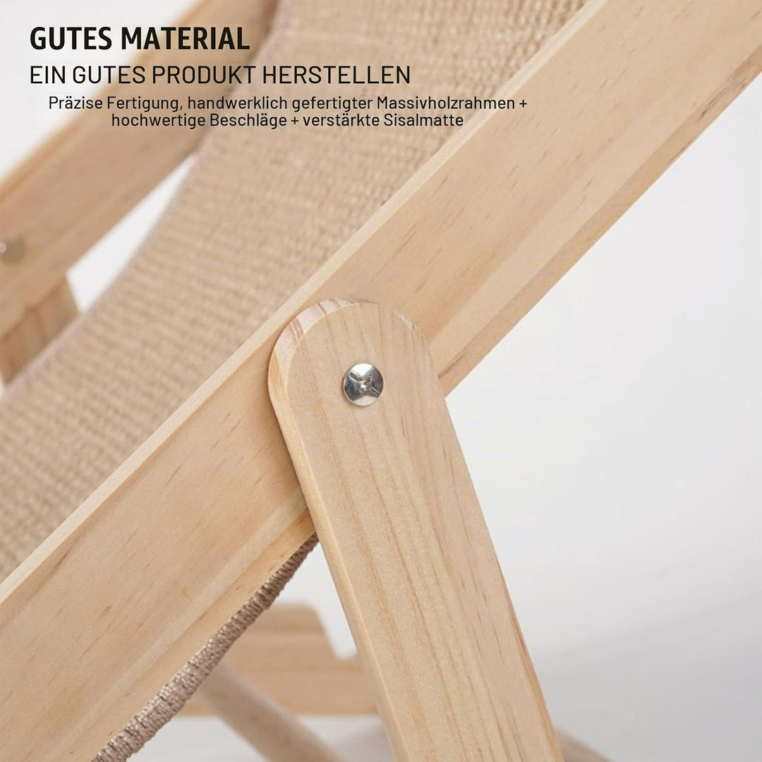 Cat Sisal Chair - Katzen Stuhl, Sisal Liegestuhl, Katzen Bett, Hochbett, Strandstuhl, Für Hunde