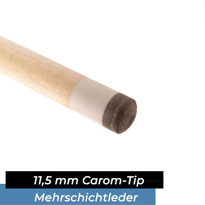 Hardy, Billardqueue für Karambolage, Carom-Cue, auch für 5-Kegel Billard & Birilli, Kanadisches Ahor