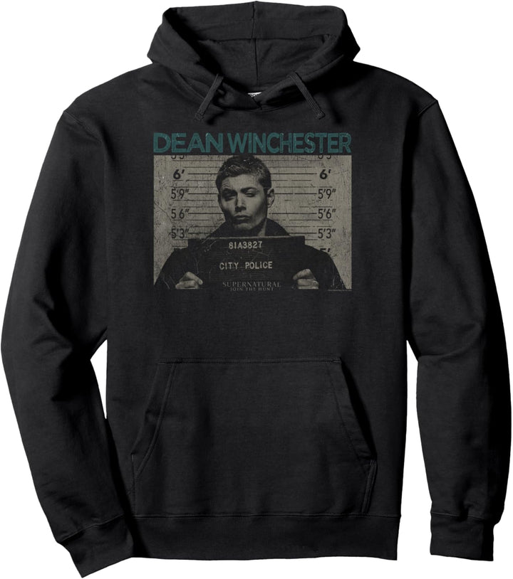 Supernatural Dean Mug Shot Pullover Hoodie