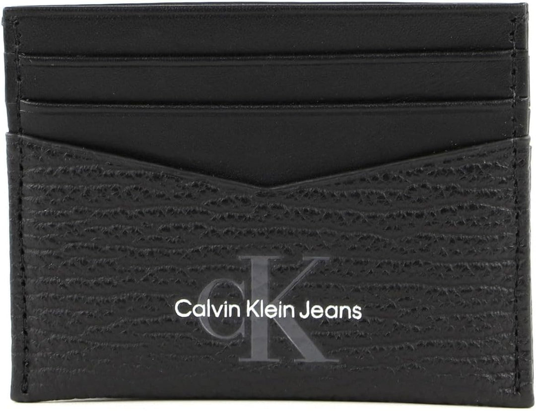 Calvin Klein Jeans Herren Textured Cardcase 6CC CKJ Mono Textur, Black
