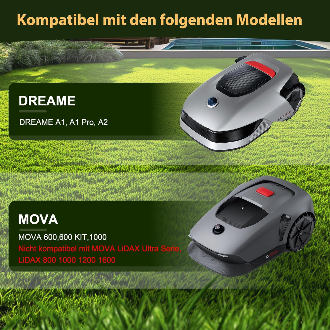[AUFRÜSTUNG] Messerteller + 6 Stück Klingen Kompatibel mit DREAME | MOVA Mähroboter Messerscheibe Ra