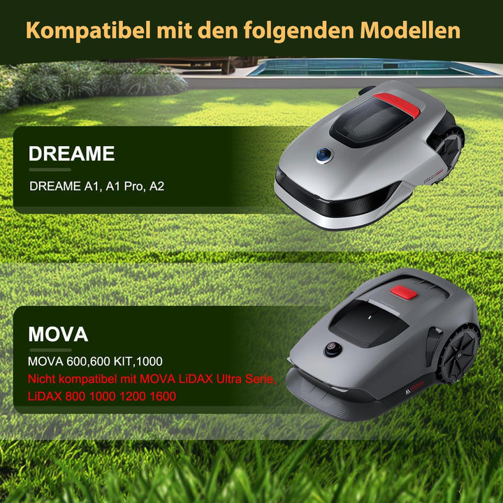 [AUFRÜSTUNG] Messerteller + 6 Stück Klingen Kompatibel mit DREAME | MOVA Mähroboter Messerscheibe Ra