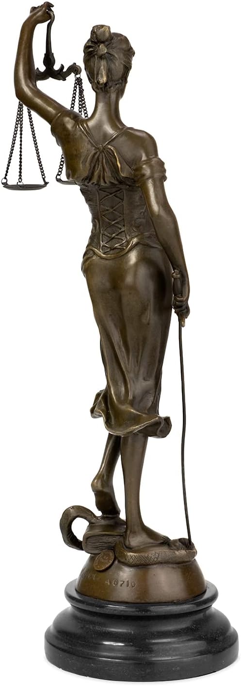 Moritz Bronzefigur Lady Justice Höhe 40 cm 2,7 kg Skulptur Statue Antik