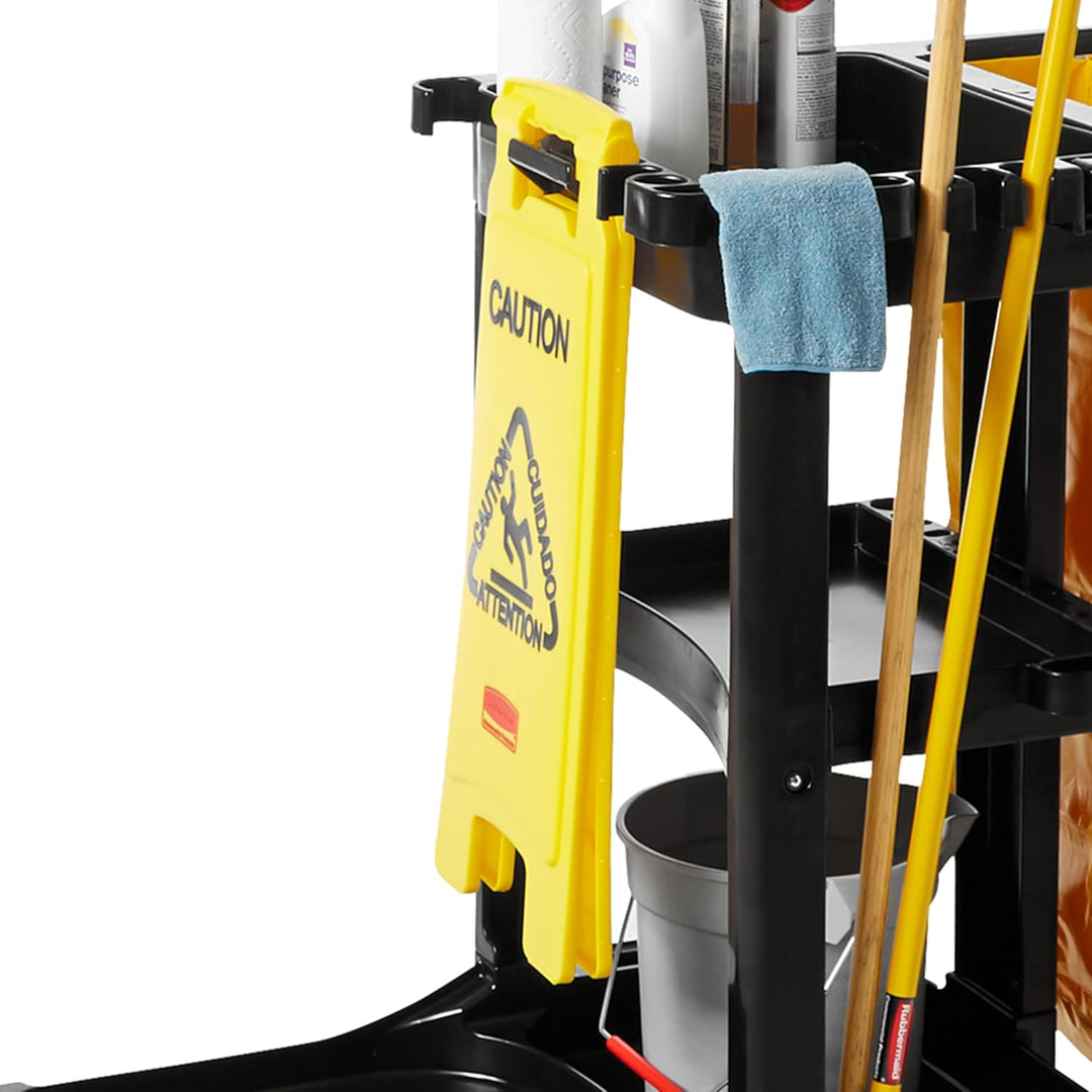 Rubbermaid Commercial Products 2 Sided Multilingual 'Caution Wet Floor' Floor Sign Symbol "Vorsicht