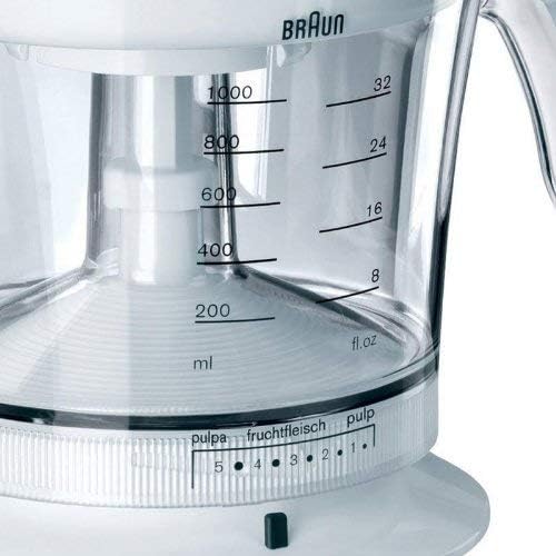 Braun Household Multiquick 3 MPZ9 Citrus Juicer Saftpresse (20 W, 1,4 Kg) weiss Single, Single