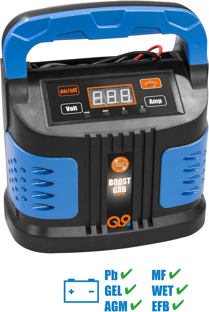 Güde Automatik Batterielader GAB 12V/6V-10A-BOOST (automatischer Inverter-Batterielader, für alle gä