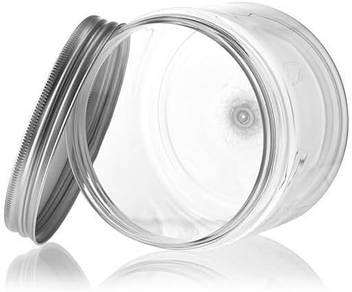Lebensmittelechte PET Dosen Isabella transparent mit Aluminium-Schraubverschluss für Lebensmittel, K