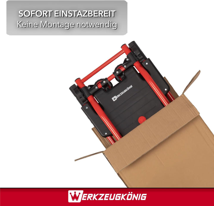 2-in-1 Transportwagen klappbar - Sackkarre &amp; Plattformwagen | Flexibler Allrounder für Umzug, Einkau