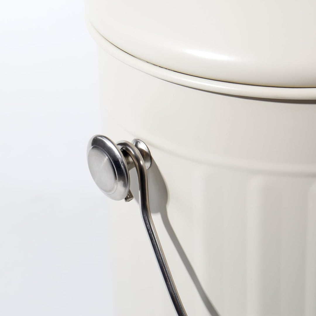 GREELUE Biomülleimer Küche 5,5L mit Deckel & Sieb – Geruchsdicht, Spülmaschinenfest – Bioabfallbehäl