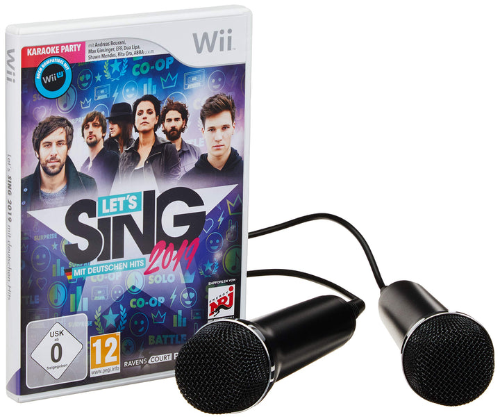 Let's Sing 2019 mit deutschen Hits [+ 2 Mics] (WII) Nintendo Wii Standard + 2 Mics, Nintendo Wii Sta
