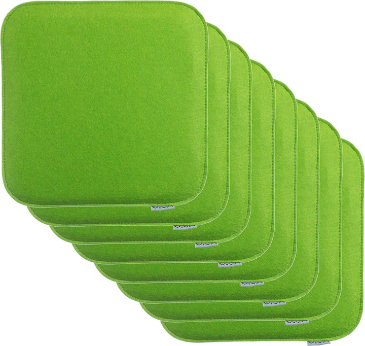 Brandsseller Sitzkissen Filz Eckig Stuhlkissen Sitzpolster Auflagen - 35 x 35 x 2 cm (8er-Vorteilspa