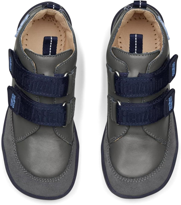 Affenzahn Barfussschuh Leder Buddy mit Klettverschluss Weich rutschfest Flexibel Reflektierend für J