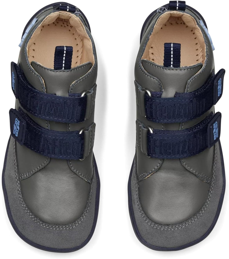 Affenzahn Barfussschuh Leder Buddy mit Klettverschluss Weich rutschfest Flexibel Reflektierend für J