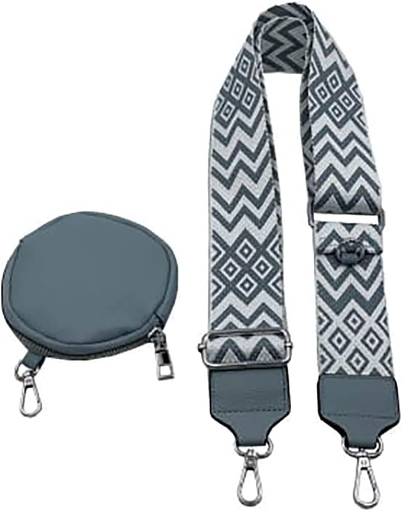 stylx Crossbody Bag Damen Leder Breiter Gurt Handtasche Umhängetasche Moderne Taschen mit breitem Sc
