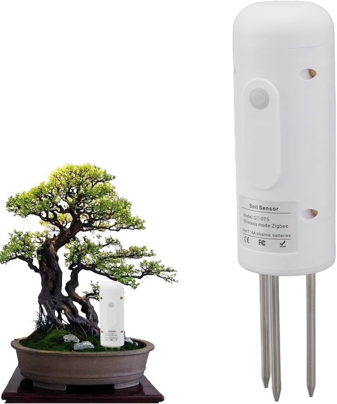 Demeras Bodensensor, Feuchtigkeitstest APP Connection Soil Meter Echtzeitdaten f¨¹r die Gartenarbeit