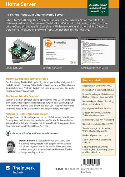 Home Server: Das eigene Netzwerk mit Intel NUC oder Raspberry Pi. Über 800 Seiten Praxiswissen und T