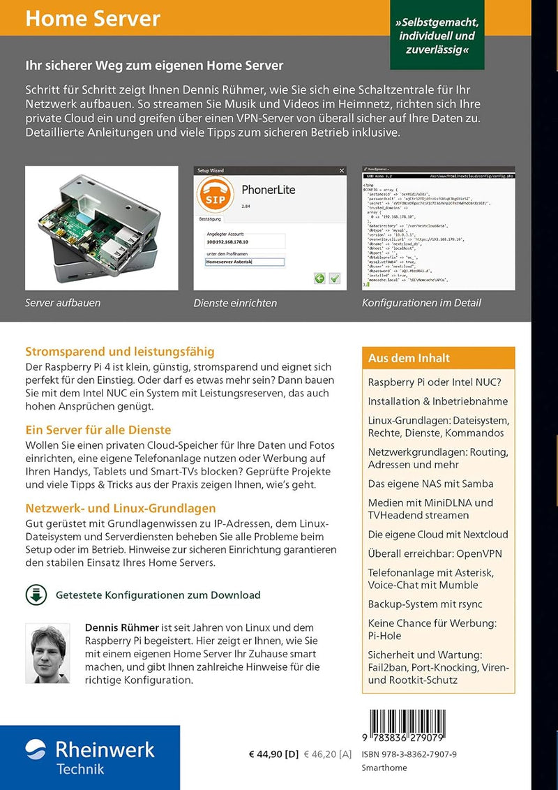 Home Server: Das eigene Netzwerk mit Intel NUC oder Raspberry Pi. Über 800 Seiten Praxiswissen und T