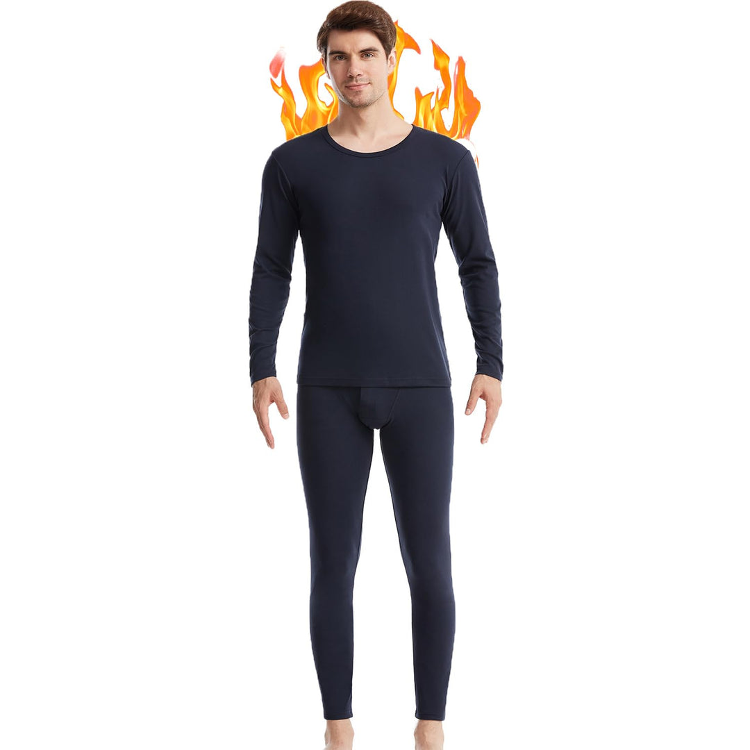 Herren-Thermounterwäsche-Set, lange Unterhose, Thermounterwäsche, Unterhemd und Unterteil, ultraweic
